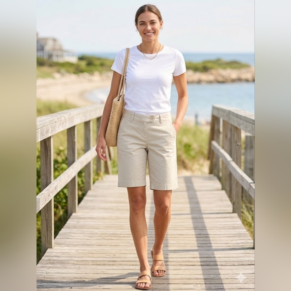 Vineyard Vines Pants - Vineyard Vines Khaki Long Shorts Size 2